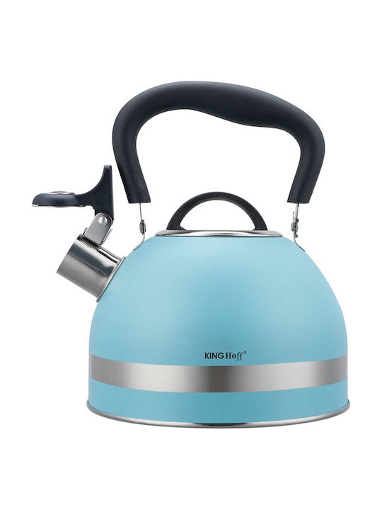 KING Hoff Retro Kettle Stainless Steel Blue 1800ml