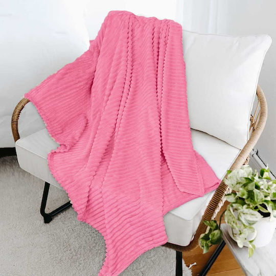 Cotton Market Одеяло Флийс Единично 170x210см. Powder Pink