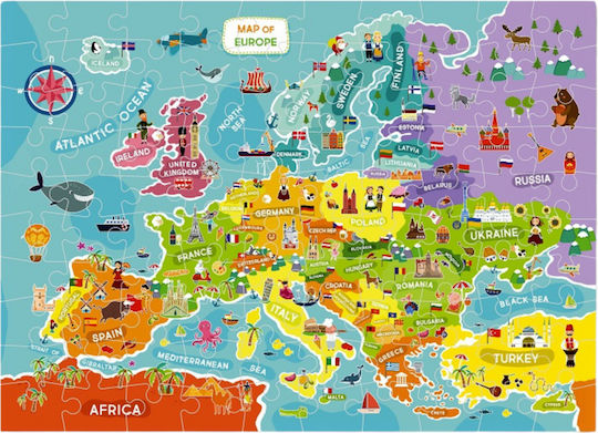 Puzzle Dodo 100 Harta Europei
