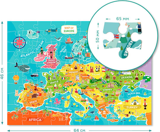 Puzzle Dodo 100 Harta Europei