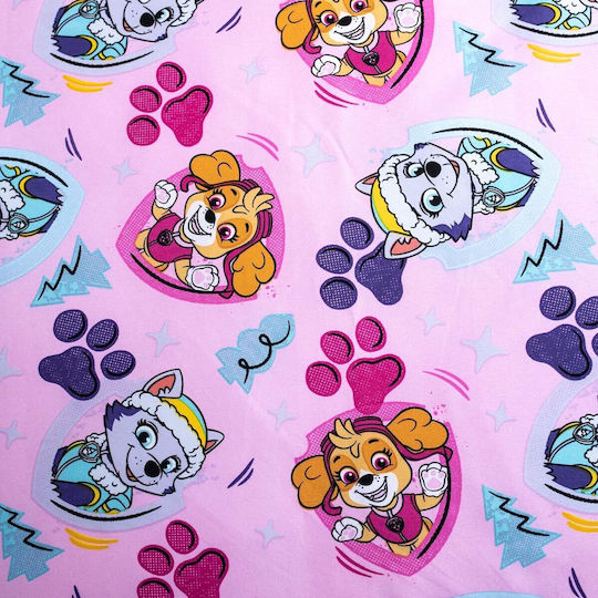 Set Kinderbettbezug Einzel mit Kissenbezug Pink 140x200cm
