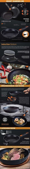 Berlinger Haus Granit Diamond Line Pan made of Aluminum with Stone Coating 24cm