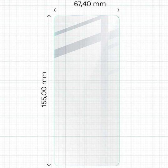 Bizon Glass Clear 2 Tempered Glass Compatible with Lenovo Moto G14 G54 G54 Power G55