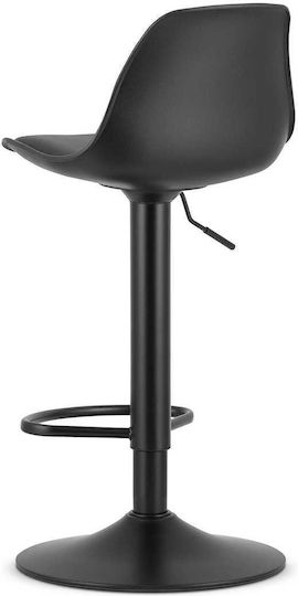 Stool Bar with Adjustable Height Black 35x37x47cm