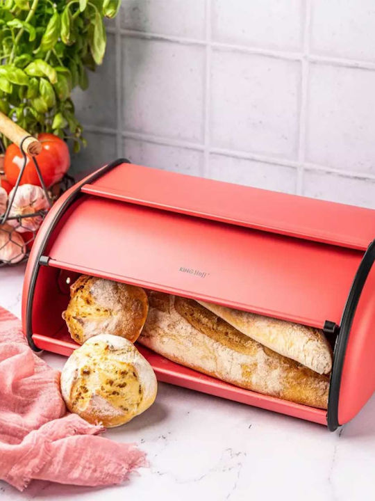 KING Hoff Ψωμιέρα με Καπάκι Inox 44x27cm KING Hoff Ψωμιέρα με Καπάκι Inox 44x27cm
