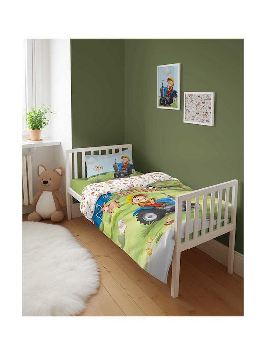 Detexpol Set Copertă de Pătuț cu Față de Pernă Blue 100x135cm.