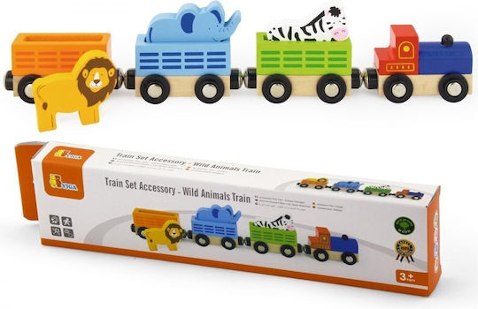 Big Jigs Set with Train made of Wood for 3+ years+ Years
