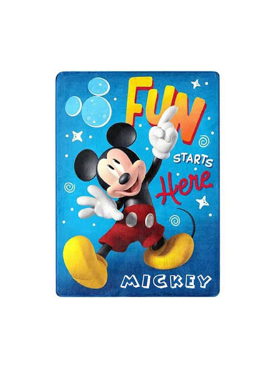 Disney Κουβέρτα Mickey Mouse Only One Ναυτικό Μπλε 100x140εκ.