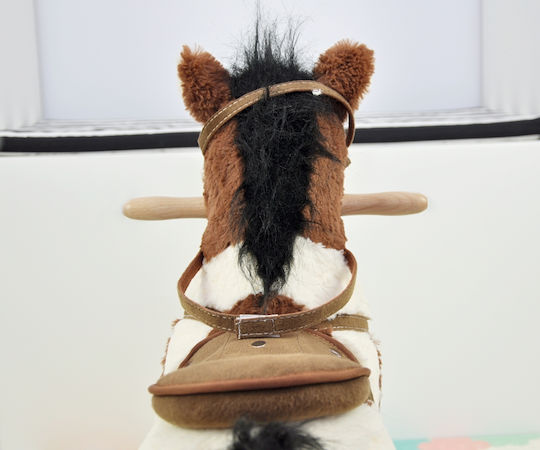Milly Mally Fabric Rocking Toy Horse with Sounds with Max Load Capacity 30kg Brown