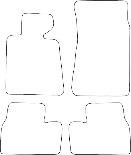 Velour Carpet Set Matching Bmw 3 Series E30 1982-1994 Red Edging