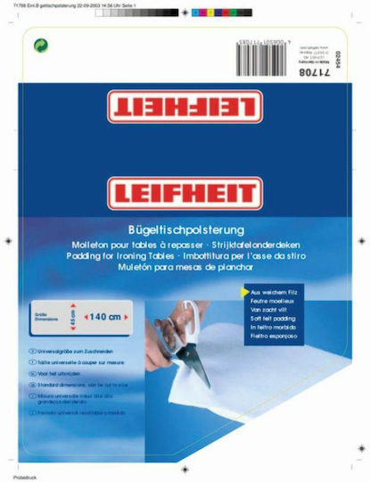 Leifheit Σιδερόπανο Λευκό 140x45cm