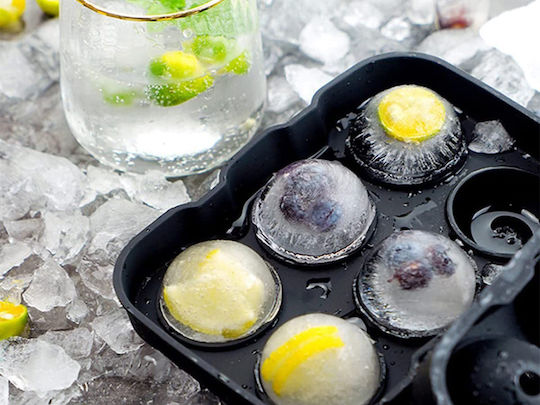 Brunbeste Round Silicone Ice Cube Tray Yellow