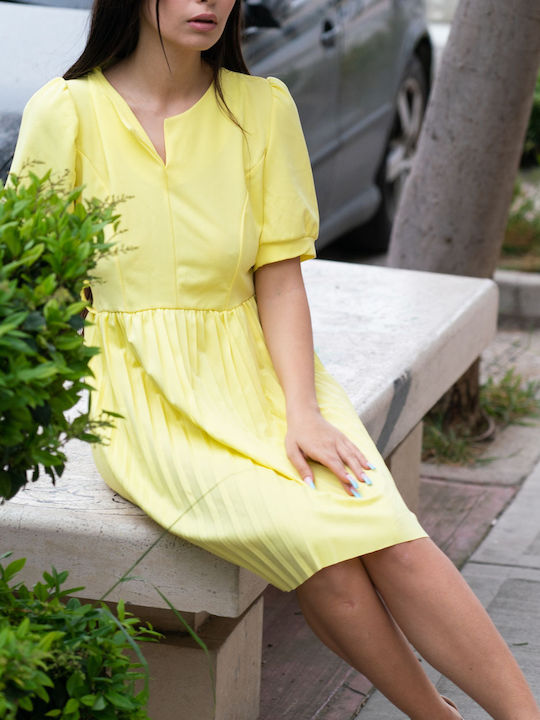 Mini Dress Yellow