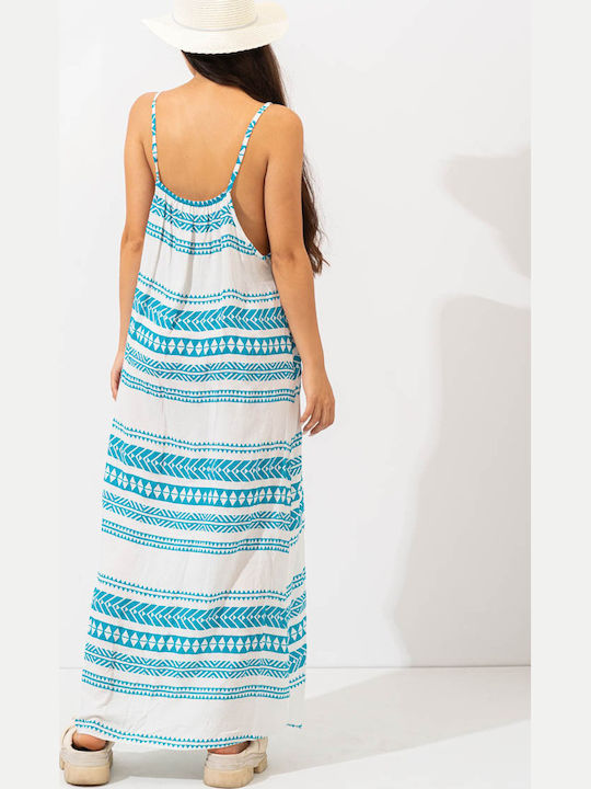 Summer Maxi Dress Light Blue
