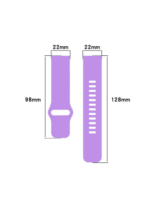 Curea Silicon Smartwatch Bizon Strap Watch Silicon Pro H Quickrelease 22 Mm Violet Curea Silicon Smartwatch Bizon Strap Watch Silicon Pro H Quickrelease 22 Mm Violet