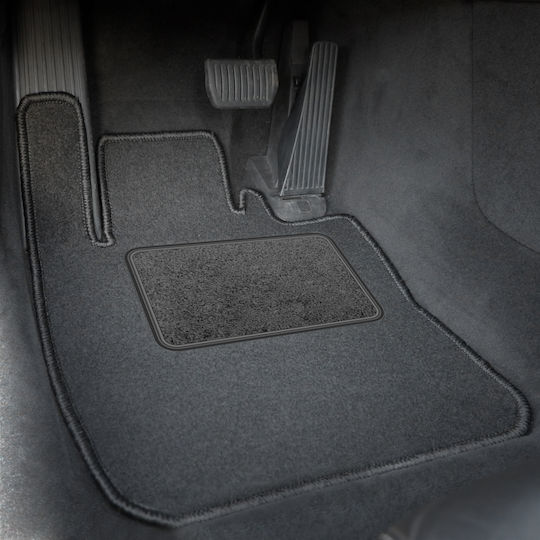 Velours Teppichboden Satz Für Jaguar X-Typ Manuell 2001-2009 Schwarz Kante