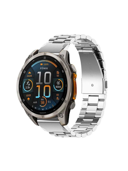 Curea Din Oțel Inoxidabil Smartwatch Bizon Strap Watch Aura Quickfit 22 Mm Argintie Curea Din Oțel Inoxidabil Smartwatch Bizon Strap Watch Aura Quickfit 22 Mm Argintie