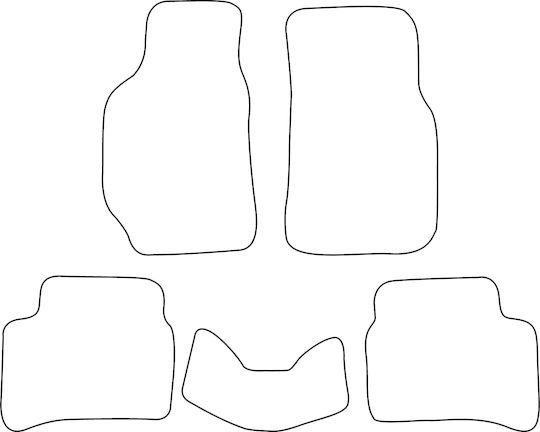 Set Covor Velur Pentru Toyota Celica 1989-1993 Cu Margine Roșie