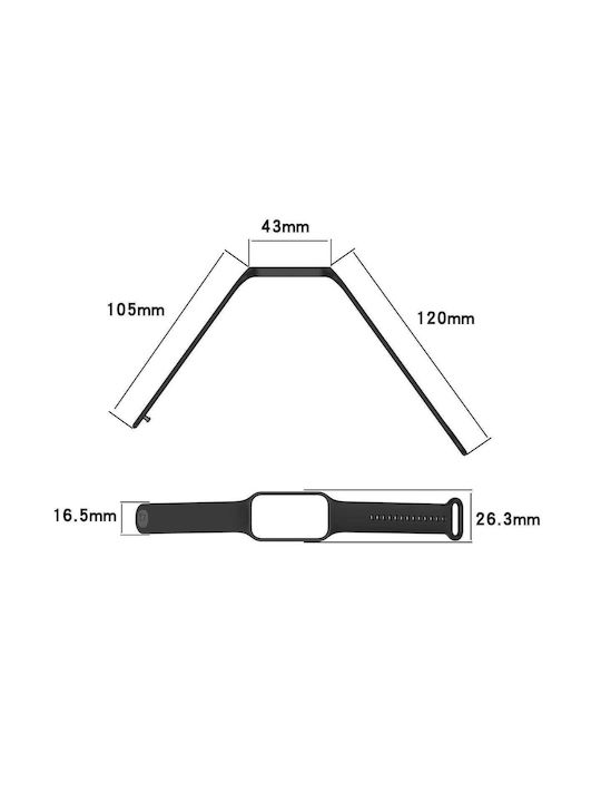 Curea Bizon + Carcasă Watch Dots Xiaomi Redmi Smart Band 2 Xiaomi Mi Band 8 Active Negru Curea Bizon + Carcasă Watch Dots Xiaomi Redmi Smart Band 2 Xiaomi Mi Band 8 Active Negru