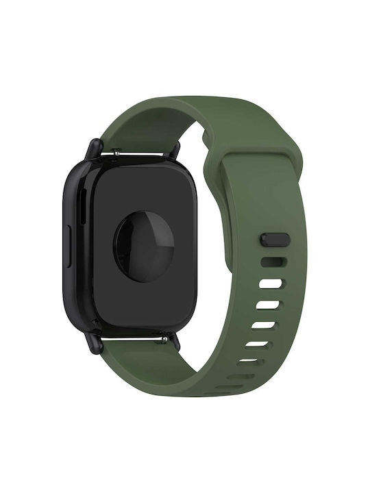 Silicone Tragbare Bänder Smartwatch Bizon Strap Watch Silicone Pro H Quickrelease 22 Mm Dunkles Grün