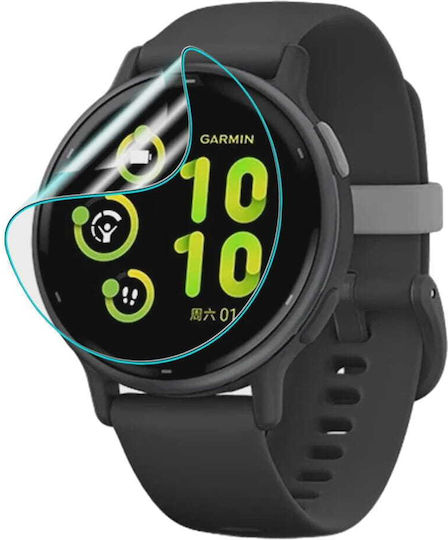 Bizon Glas Uhr Hydrogel Displayschutzfolie Garmin Vivoactive 5 2 Stücke
