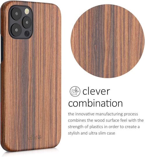 Kalibri Back Cover Wooden Brown (iPhone 12)