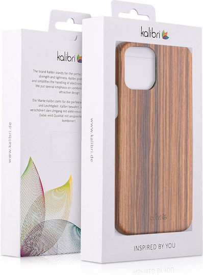 Kalibri Back Cover Wooden Brown (iPhone 12)