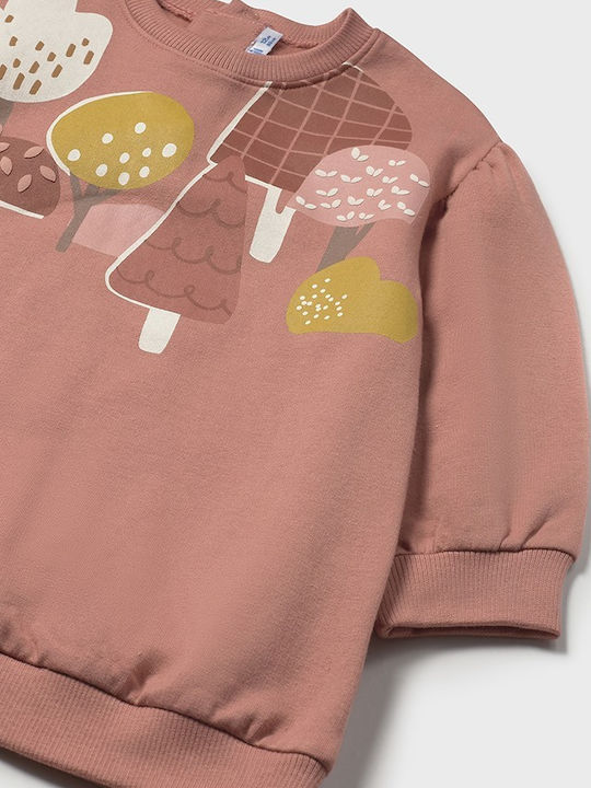 Mädchenkleid Mädchenkleider Langärmeliges Futter Set aus 2 mit Zubehör Rosa