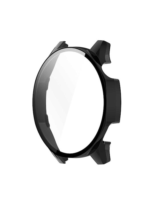 Husă Bizon + Sticlă Carcasă Ceas Sticlă Huawei Watch GT 5 46 mm Neagră