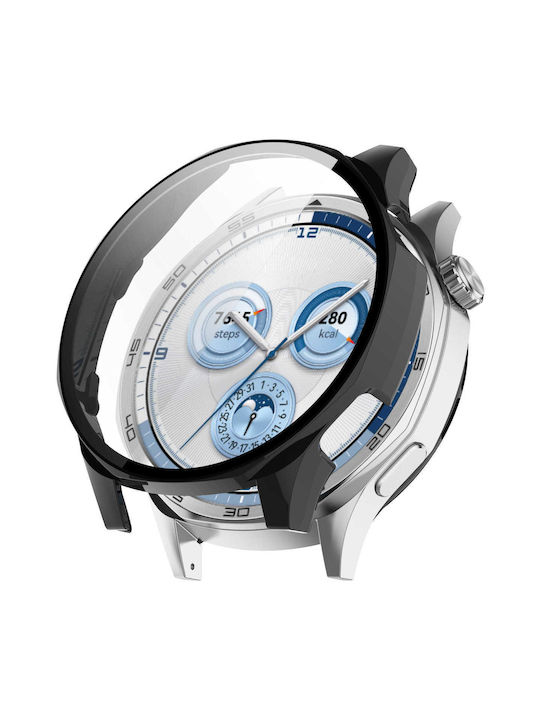 Husă Bizon + Sticlă Carcasă Ceas Sticlă Huawei Watch GT 5 46 mm Neagră