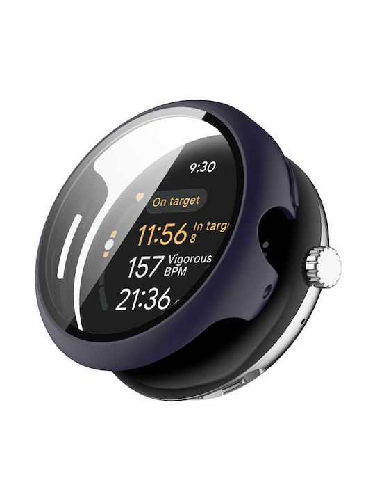 Bizon Husă+Sticlă Husă Ceas Sticlă Google Pixel Watch 3 41mm Albastru