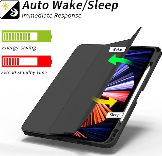 eSTUFF Flip Cover Δερμάτινη Μαύρη (iPad Pro 11 2024)