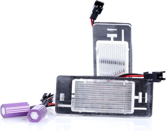LED Светлини за Регистрационната Табела 6000k Студено Бяло 12v Канбус Опел Вектра C Комби 2002-2008