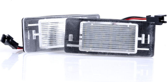 LED Светлини за Регистрационната Табела 6000k Студено Бяло 12v Канбус Опел Вектра C Комби 2002-2008