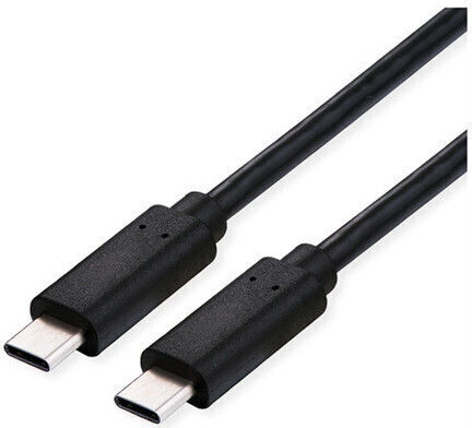 Roline USB 4 Video Cable USB-C male - USB-C 240W PD Μαύρο 0.8m 11.02.9092