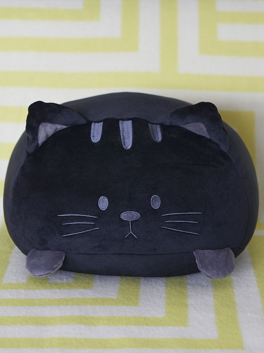 Decorative Pillow Cat Cushion Kitty Black Balvi 26808