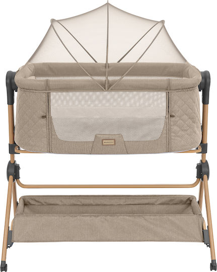 Kikka Boo 2in1 Bedside Crib + Highchair Sleat Me Beige 31003020110