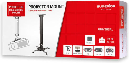 Superior Electronics Βάση Projector Οροφής με Μέγιστο Φορτίο 13.5kg