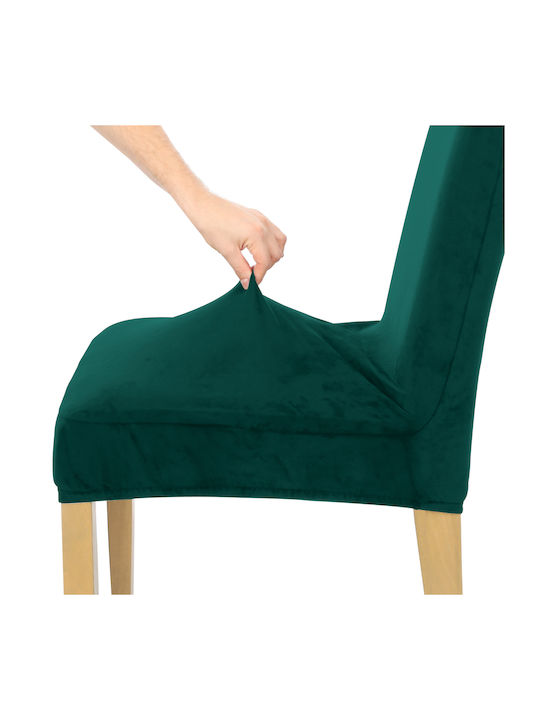 Ubieramy Meble Еластичен Калъф За стол Bottle Green 1бр