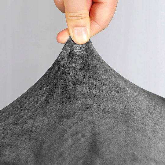 Ubieramy Meble Elastische Abdeckung Für Stuhl Grau Samt