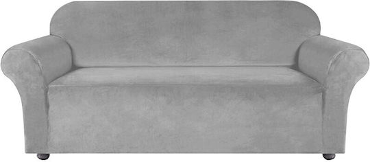 Ubieramy Meble Elastische Abdeckung für Zweisitziges Sofa Light Gray 1Stück