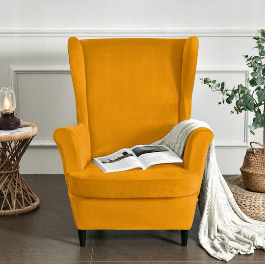 Ubieramy Meble Husă Elastică Fotoliu Mustard 1buc