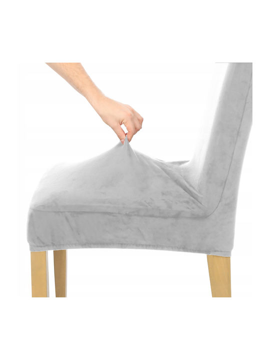 Ubieramy Meble Ελαστικό Κάλυμμα Καρέκλας Light Gray