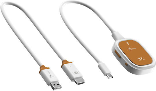 Transmițător Wireless J5create Screencast FHD USB-C Wireless