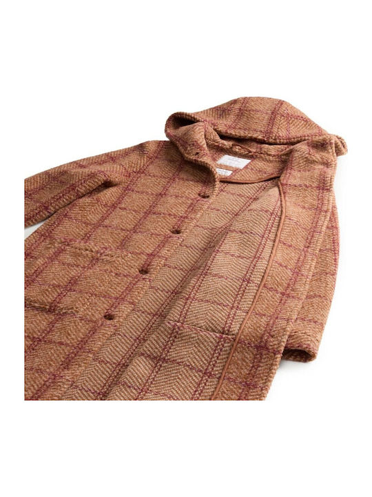 Women's Lifestyle Jacket for Winter with Hood Beige