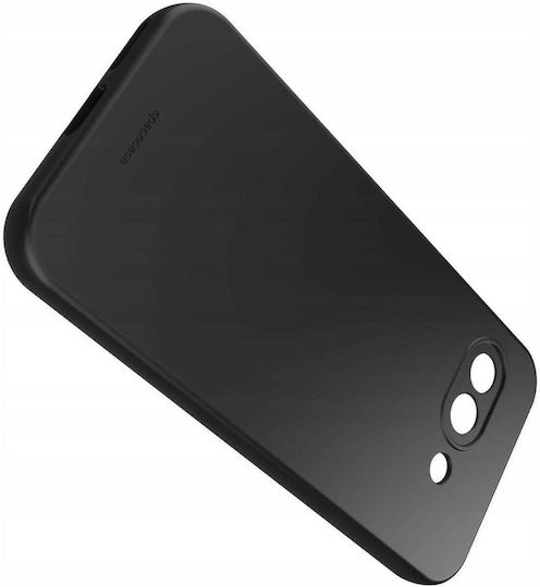 Spacecase Back Cover Silicone Black (Google Pixel 9a)