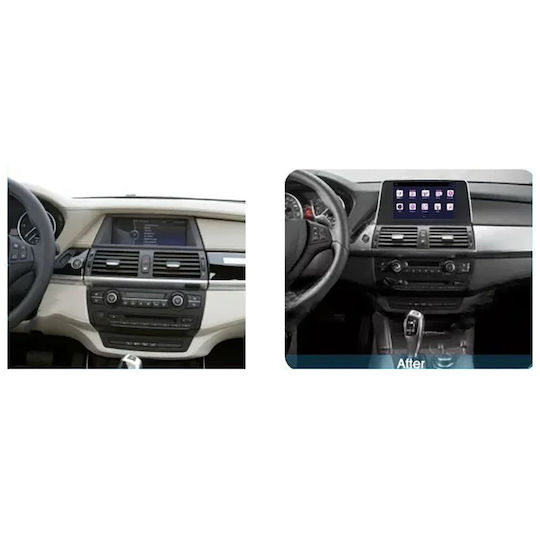Car Audio System for BMW X5 (E70) / X6 (E71) 2013-2016 (Bluetooth/USB/WiFi/GPS/Apple-Carplay/Android-Auto) with Touch Screen 9"
