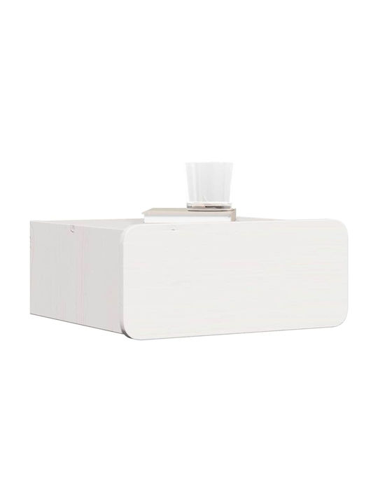 Комоди Стъклени Бели 2бр 39x34x16.5см