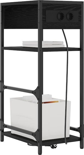 Nachttisch Black oak 40x27x76cm