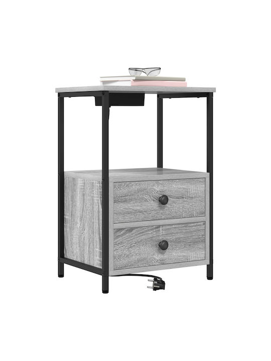 Noptiere Grey Sonoma 2buc 40x31x60cm